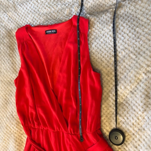 Fashion Nova Red Jumpsuit - Picture 6 of 13